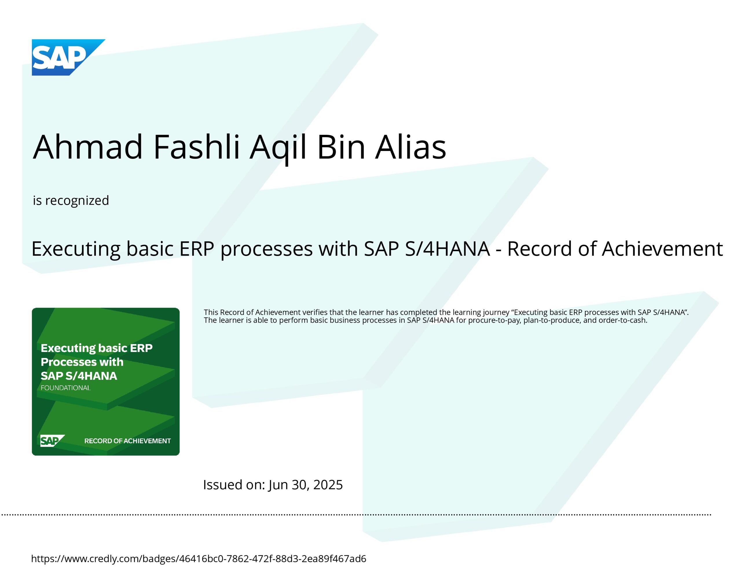 SAP S/4HANA
