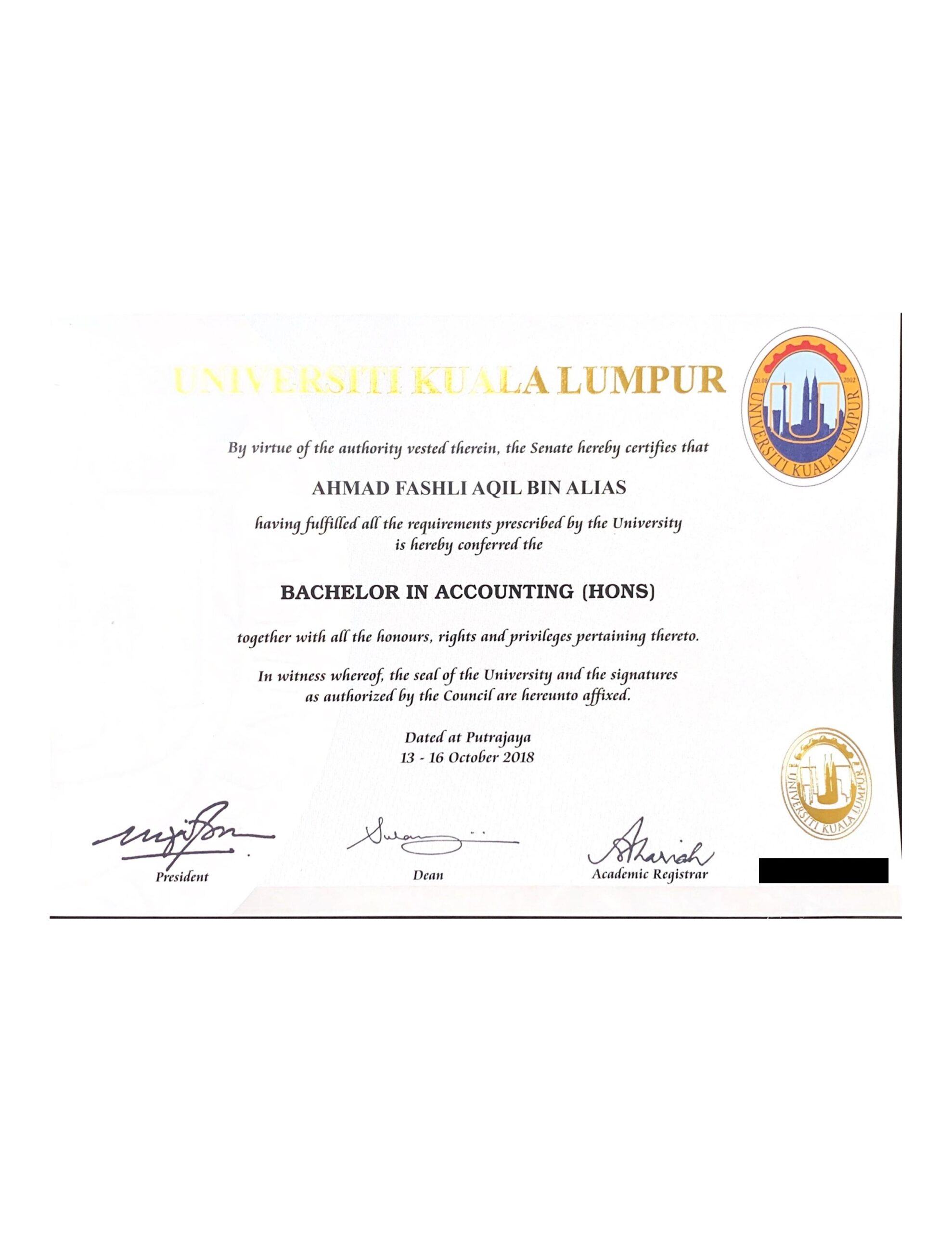 Degree - UniKL Business School